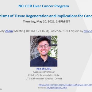 NCI Liver Cancer Program Seminar Series: Hao Zhu, MD