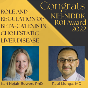 Dr. Nejak-Bowen & Dr. Monga receive MPI grant from NIH-NIDDK.
