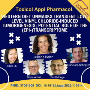 Juliane Beier and PLRC colleagues publish in Toxicology & Applied Pharmacology