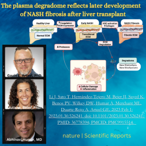 Drs Gavin Arteel, Juliane Beier and Abhinav Humar Publish in Scientific Reports